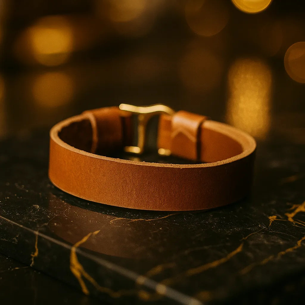 Nomad Band – Saddle Tan Leather Bracelet