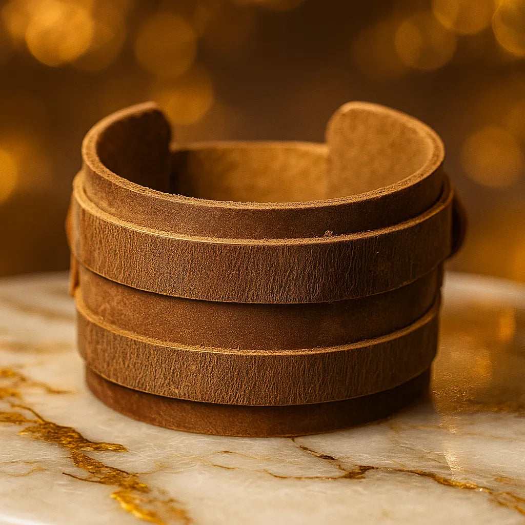Pathfinder Cuff – Multi-Layer Rustic Bracelet