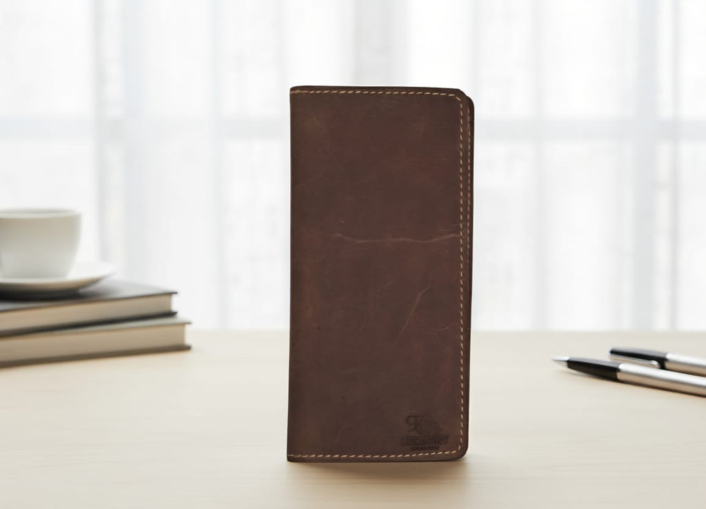 Vintage Long Wallet Collection  Genuine Leather, Handcrafted Elegance