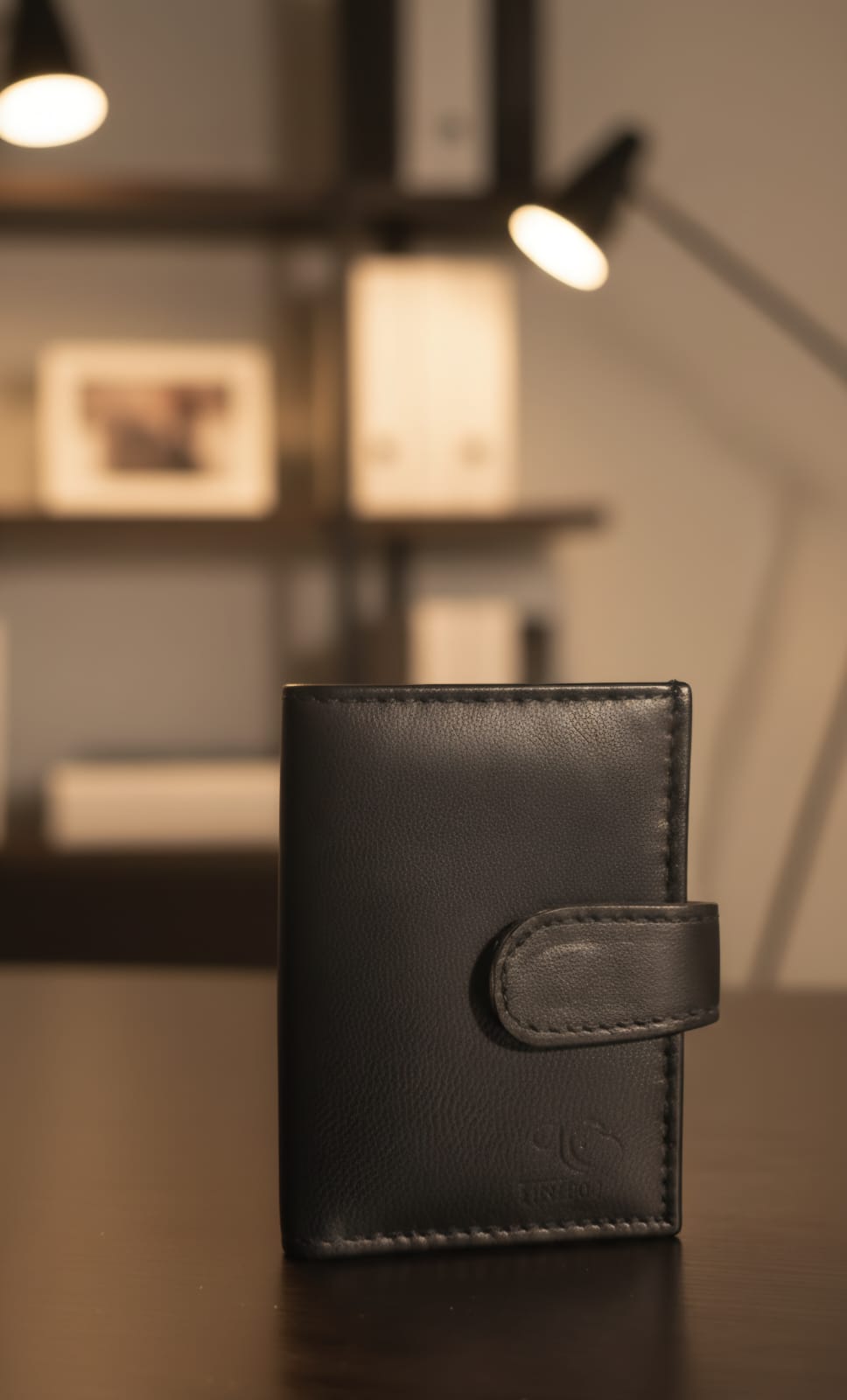 Small 2-Fold Wallet with Button