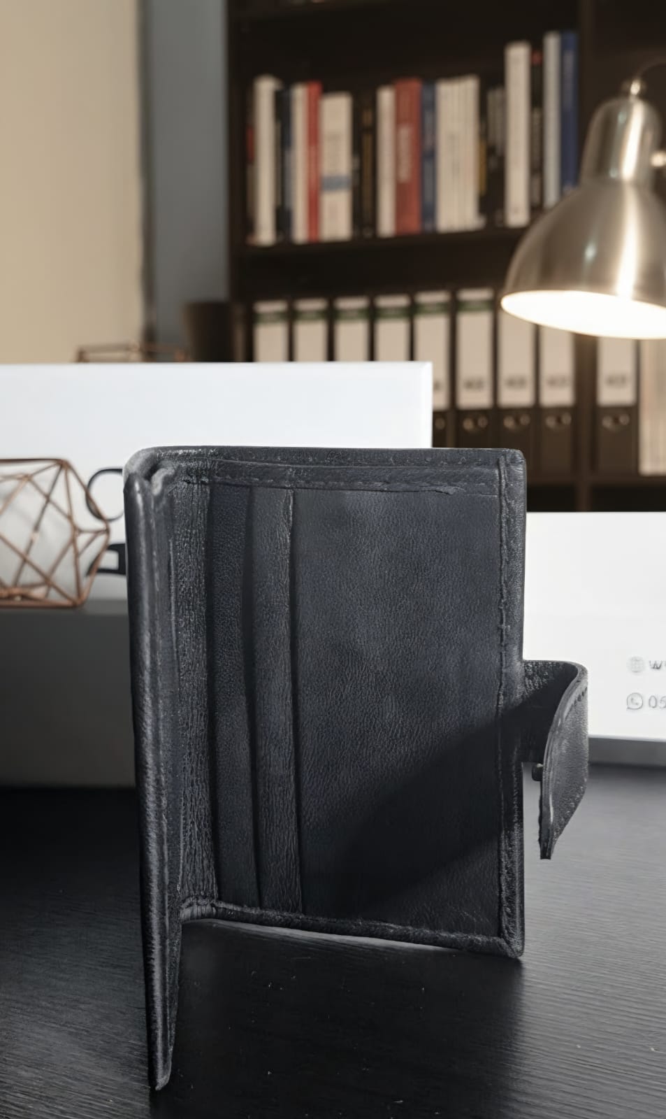 Small 2-Fold Wallet with Button