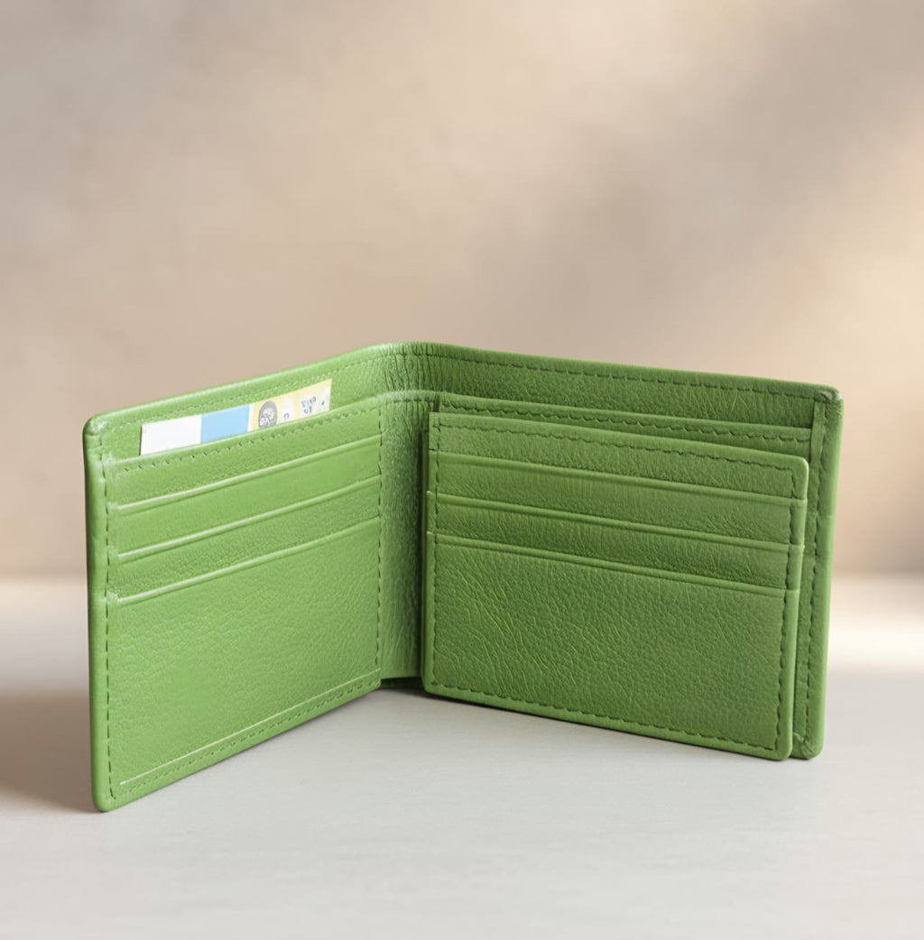 Textured Light Green Wallet