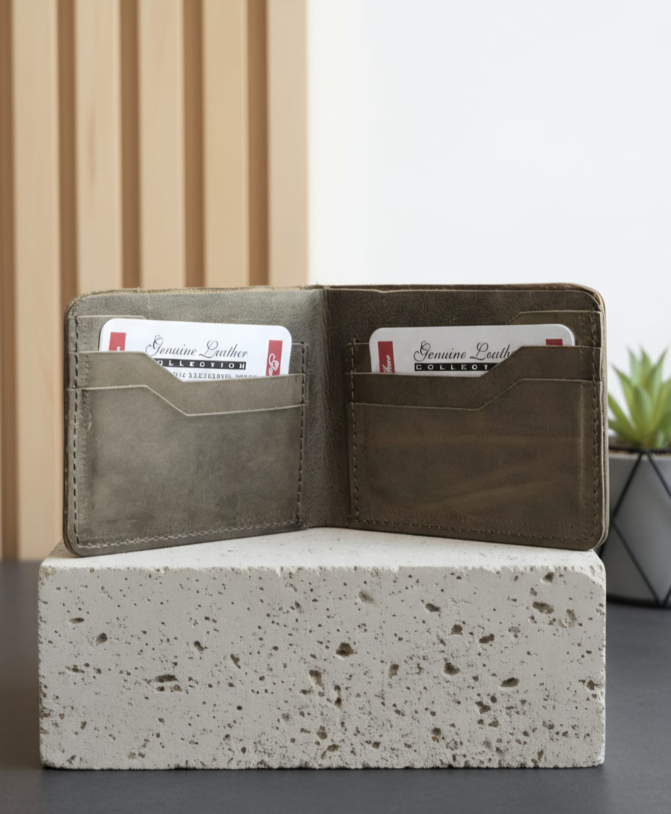 Plain Leather Wallets