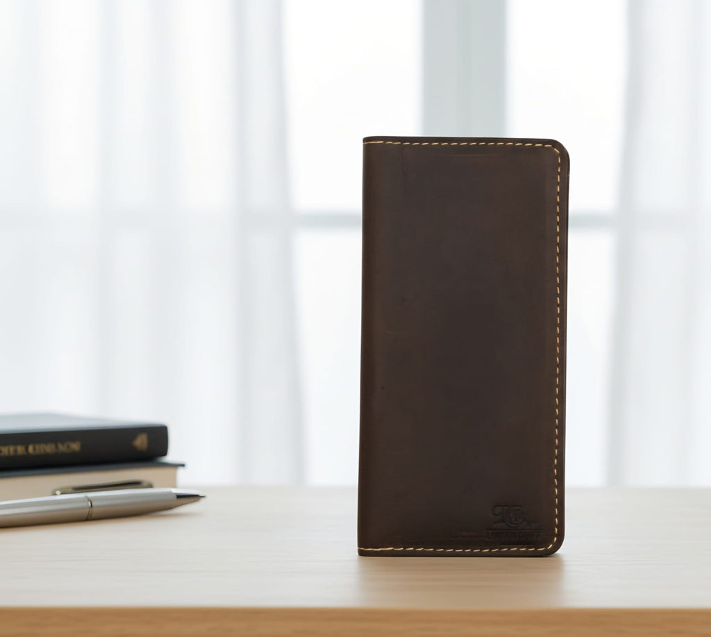 Vintage Long Wallet Collection  Genuine Leather, Handcrafted Elegance