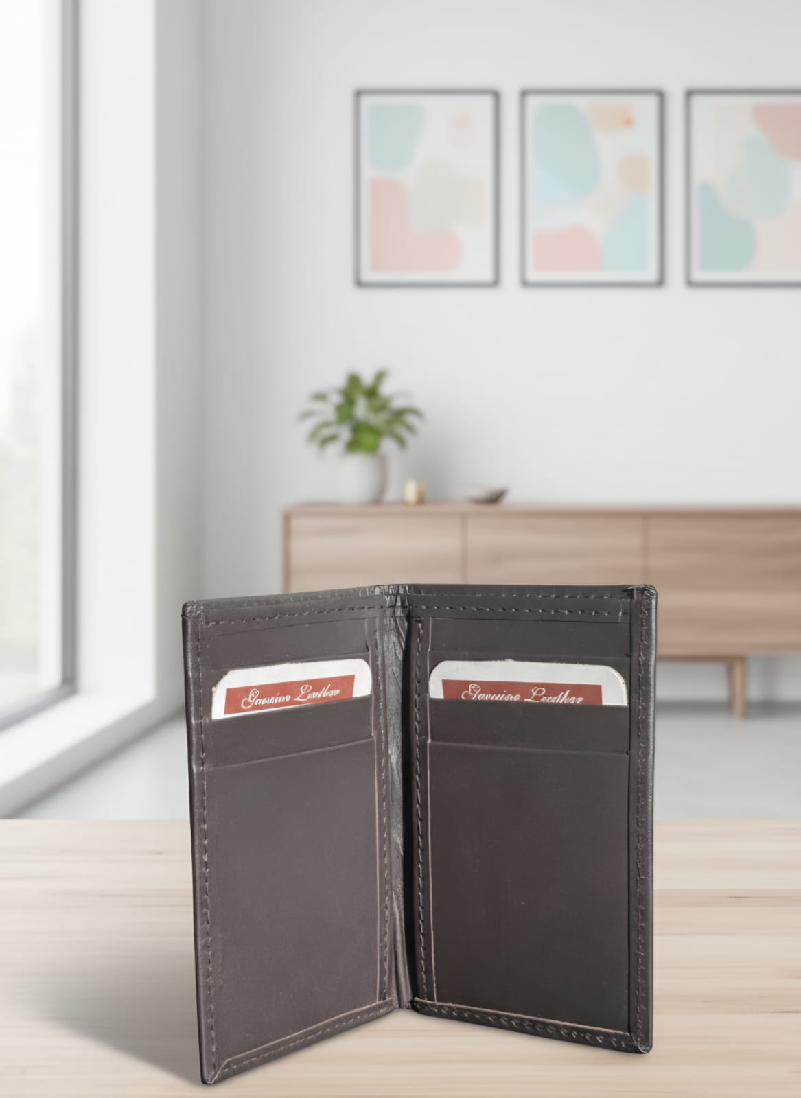 2-Fold Leather Card Holder