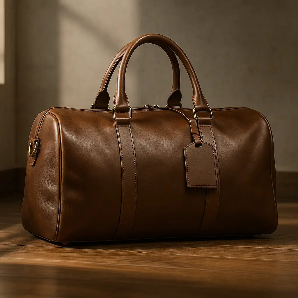 Classic Brown Duffle Bag