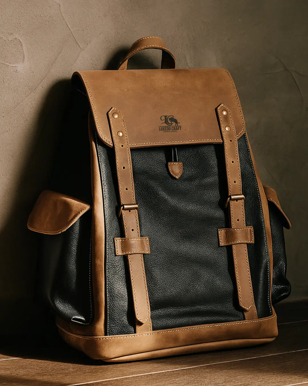 Desert Camel Backpack – Black Trim